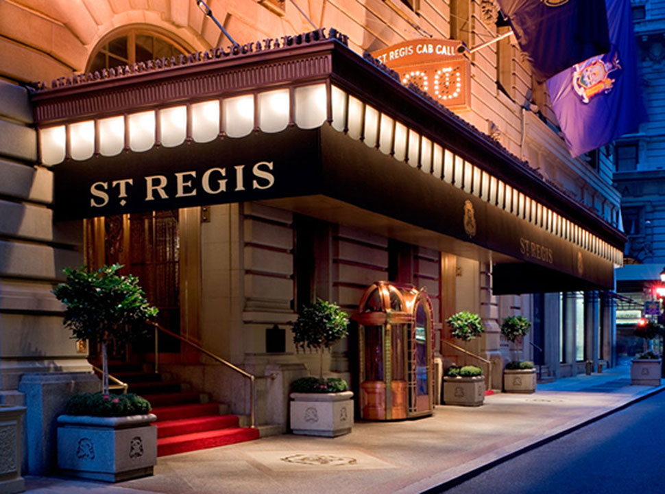 Photo of the St Regis Hotel Storefront in NYC
